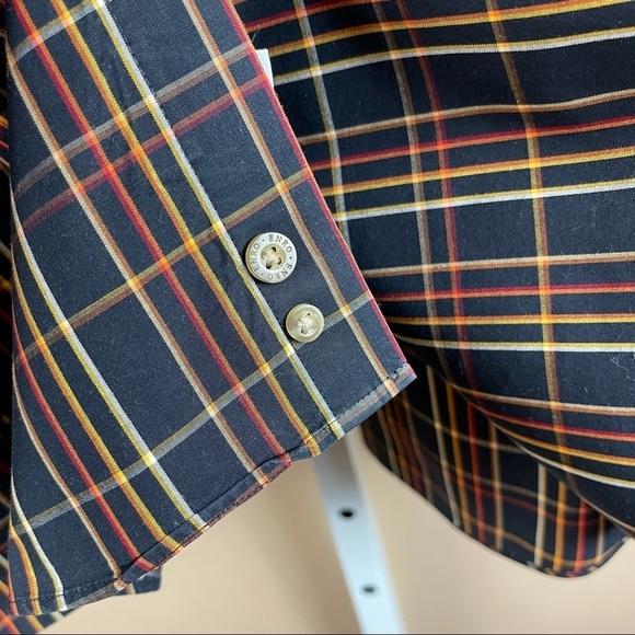 Enro Men’s Size Medium Non-Iron Poplin 100% Combed Cotton Dress Shirt Funky - Picture 5 of 12